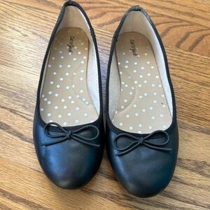 Girls Cat and Jack black ballet flats size 2